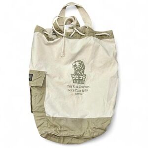 Vintage Old Money Ritz Carlton Drawstring Cotton Canvas Weekend travel Golf bag